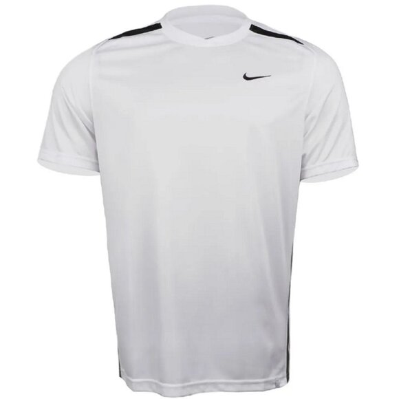 NWT Nike Tennis T-Shirt Crew Neck Shirt Top White 404702 Dri-Fit - Picture 1 of 4